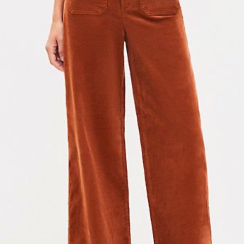 Women's Rust Corduroy Pants